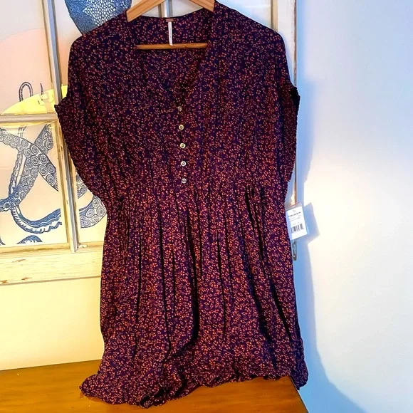 FREE PEOPLE one fine day floral babydoll - Picture 4 of 10